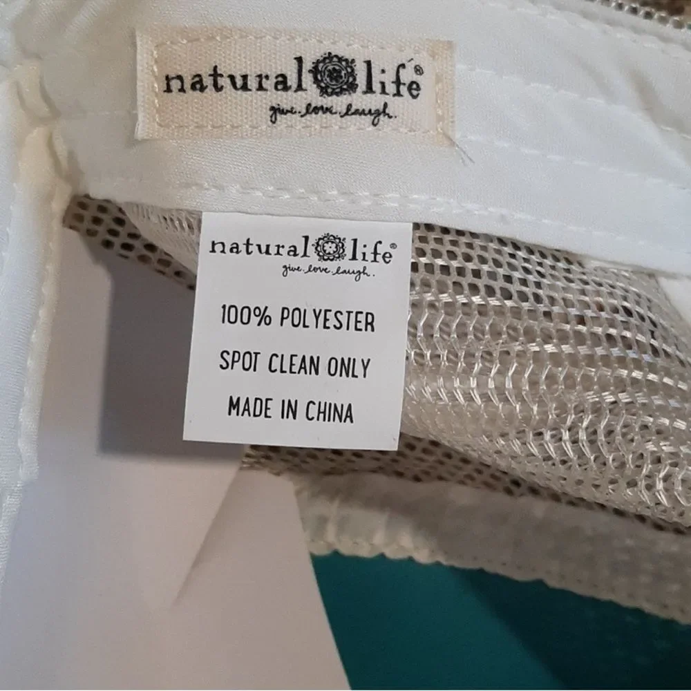 Surf Hat~  Natural Life surf logo with micro floral bohemian beach time cap NWT